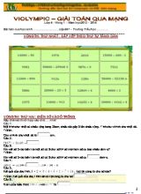 Đề thi Violympic Toán lớp 4 vòng 1 - Năm học 2013-2014